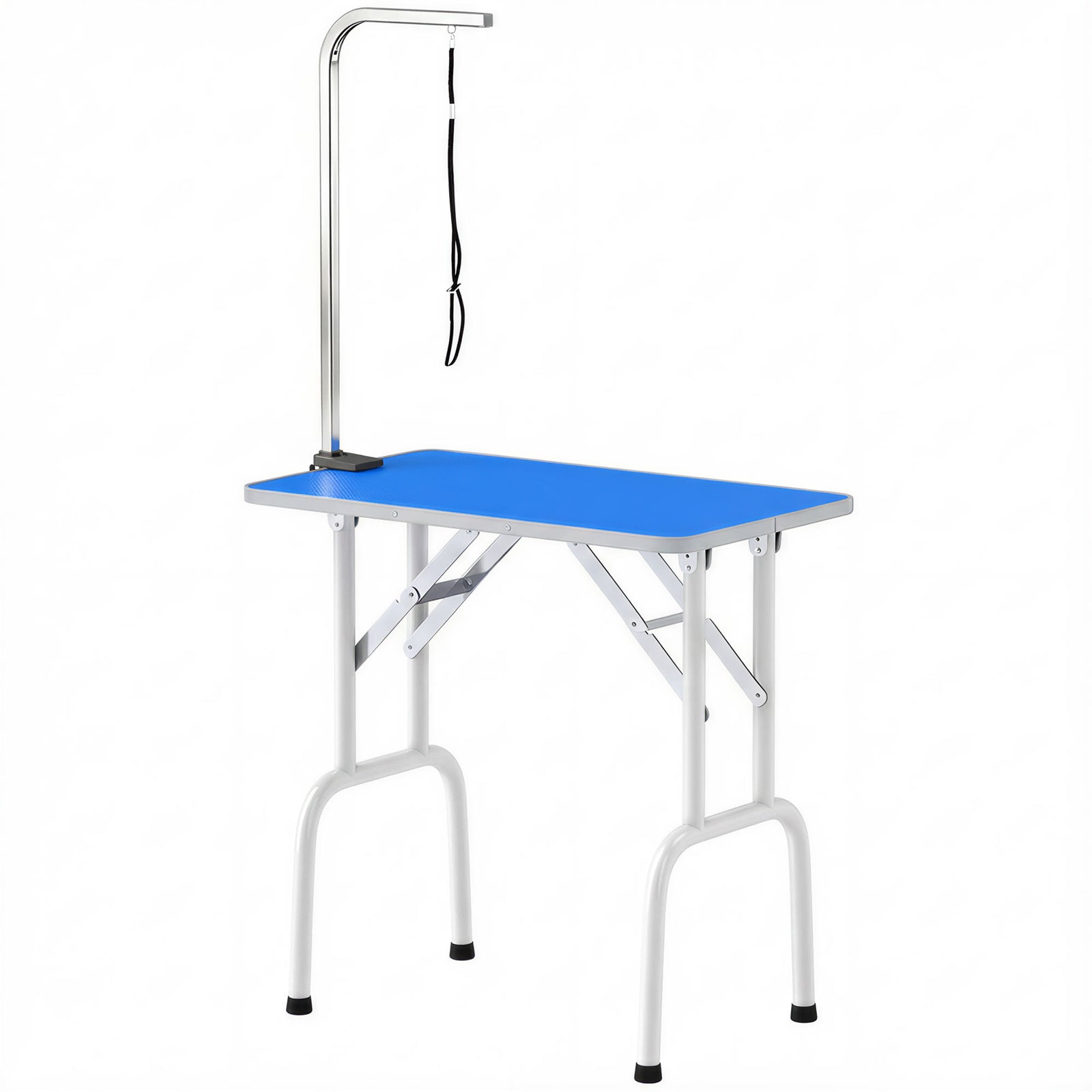 Foldable Dog Grooming Table Adjustable Arm 81x49x80cm | Blue