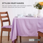 100% Cotton Seat Pads Plain Chair Cushions For Dining Room, Kitchen, Or Outdoor Garden Use | Set-of-1 | Mauve