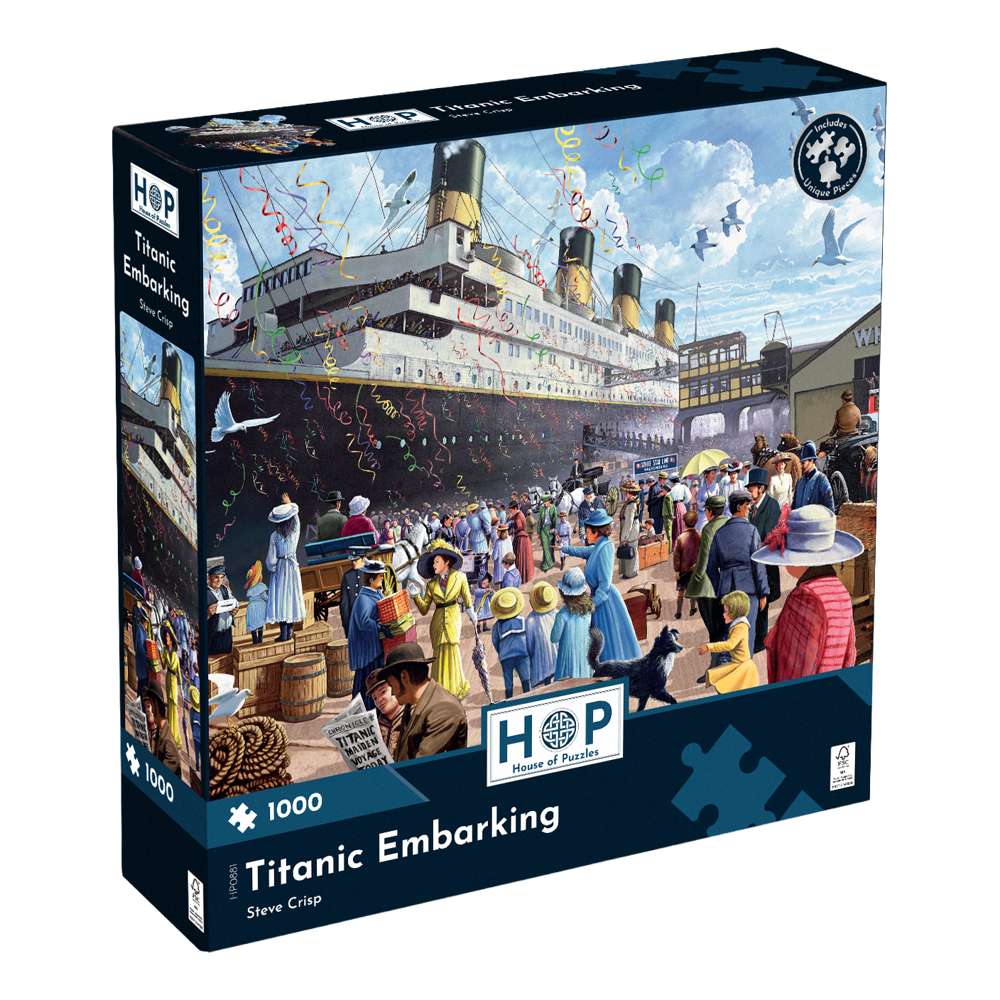 The House of Puzzles Titanic Embarking 1000 Piece Jigsaw Puzzle