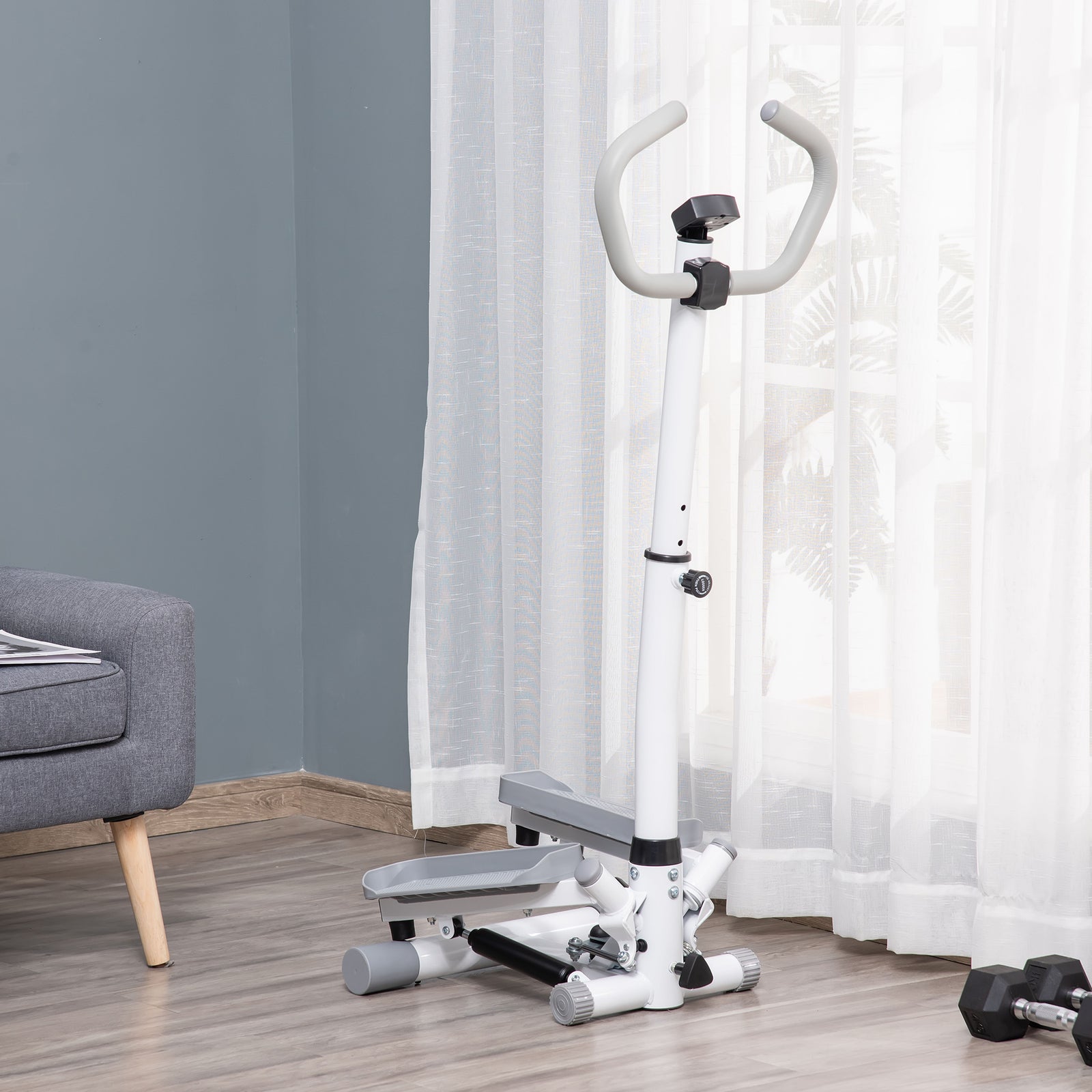 Adjustable Twist Stepper Step Machine | White