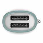 Tsf01 Matte 2 Slice Toaster + Tsbw01 Bun Warmer Set | Green