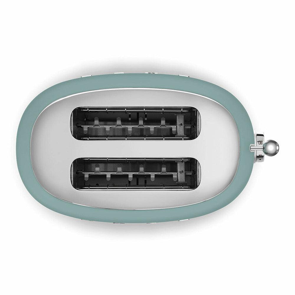 Tsf01 Matte 2 Slice Toaster + Tsbw01 Bun Warmer Set | Green