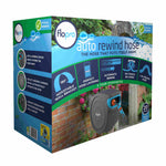 Auto Rewind Hose Reel 20m Kink-free With 180° Swivel Wall Mount | Grey