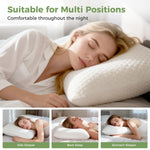 Lavio Contour Pillow Memory Foam For Neck Support Pressure Relief Hypoallergenic