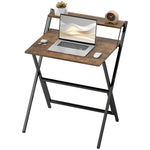 70 Cm Folding Computer Desk For Small Spaces Bedroom | Brown
