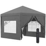 3mx3m Pop Up Gazebo Party Tent Canopy Marquee W/ Storage Bag