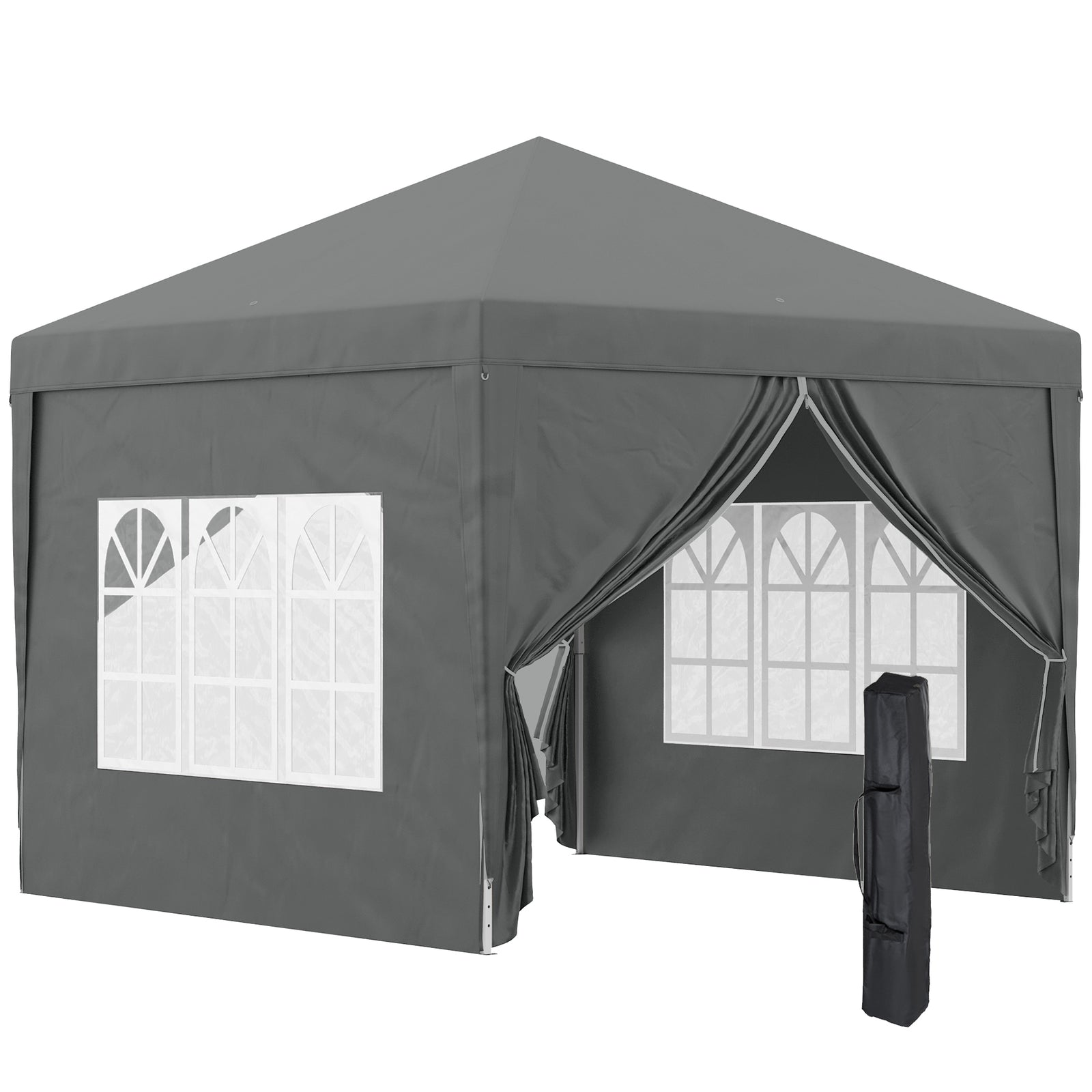 3mx3m Pop Up Gazebo Party Tent Canopy Marquee W/ Storage Bag