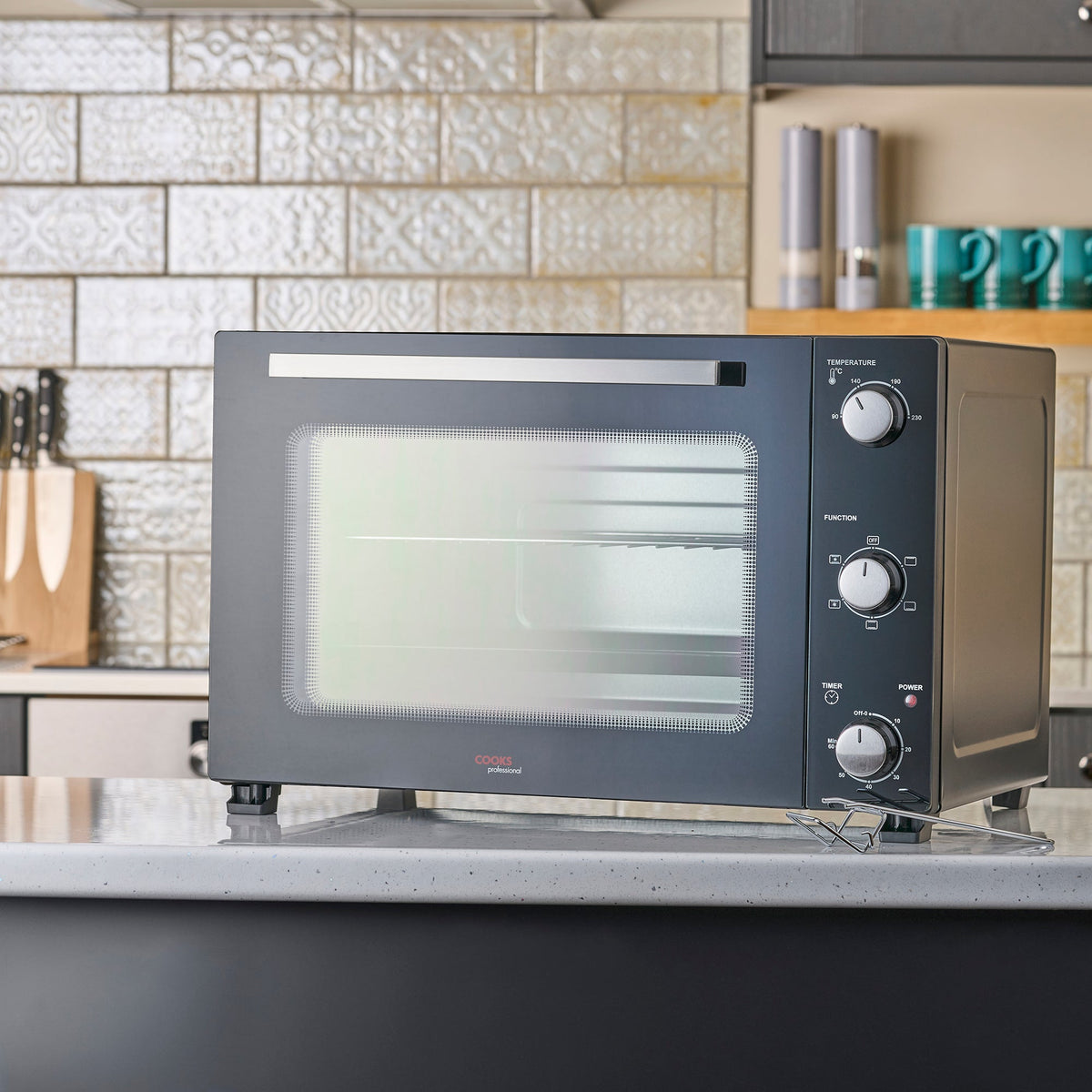 48l Mini Oven - Electric Countertop Cooker 1800w | 48l | Black