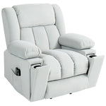 Power Lift Recliner Chair With Vibration Massage, Usb | Dove Gray