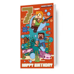 Minecraft Age 7 Birthday Card Official Product