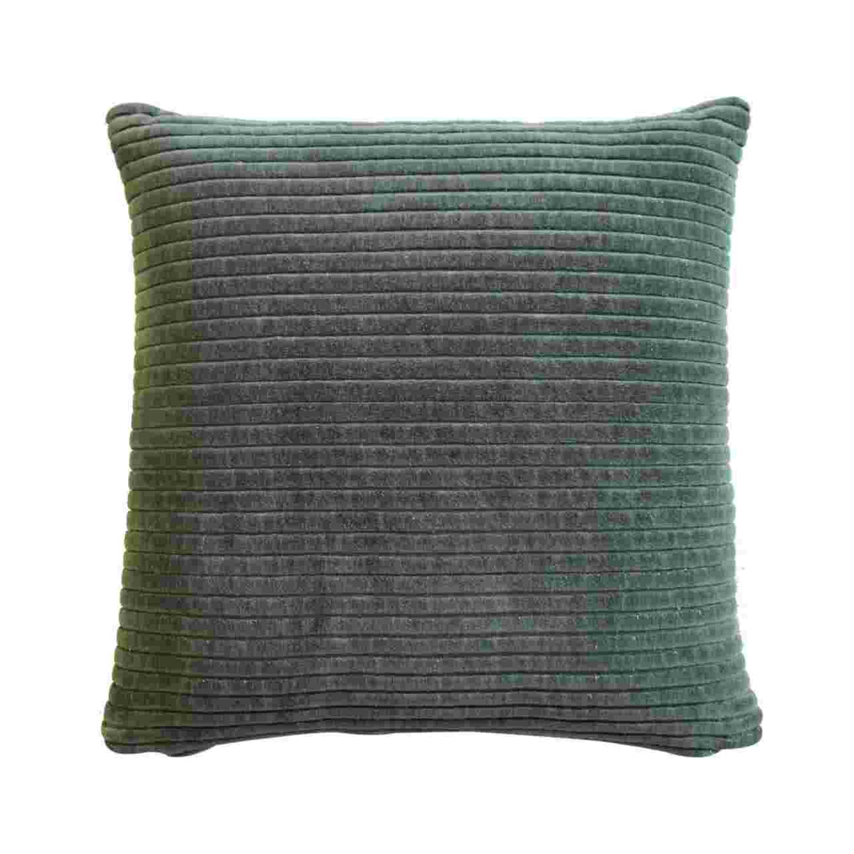 Ribbed Cushion Set, Velvet Fabric | Set of 2 | Green
