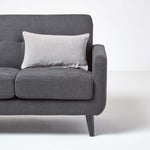 Luxury Cotton Velvet Cushion Cover | 30cm x 50cm | Light Grey