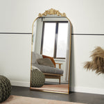 Vintage Classic Gold Arched Mirror, 60cmx90/120/180 Cm,wall Hanging Vintage Accent Mirrors | Medium | Gold