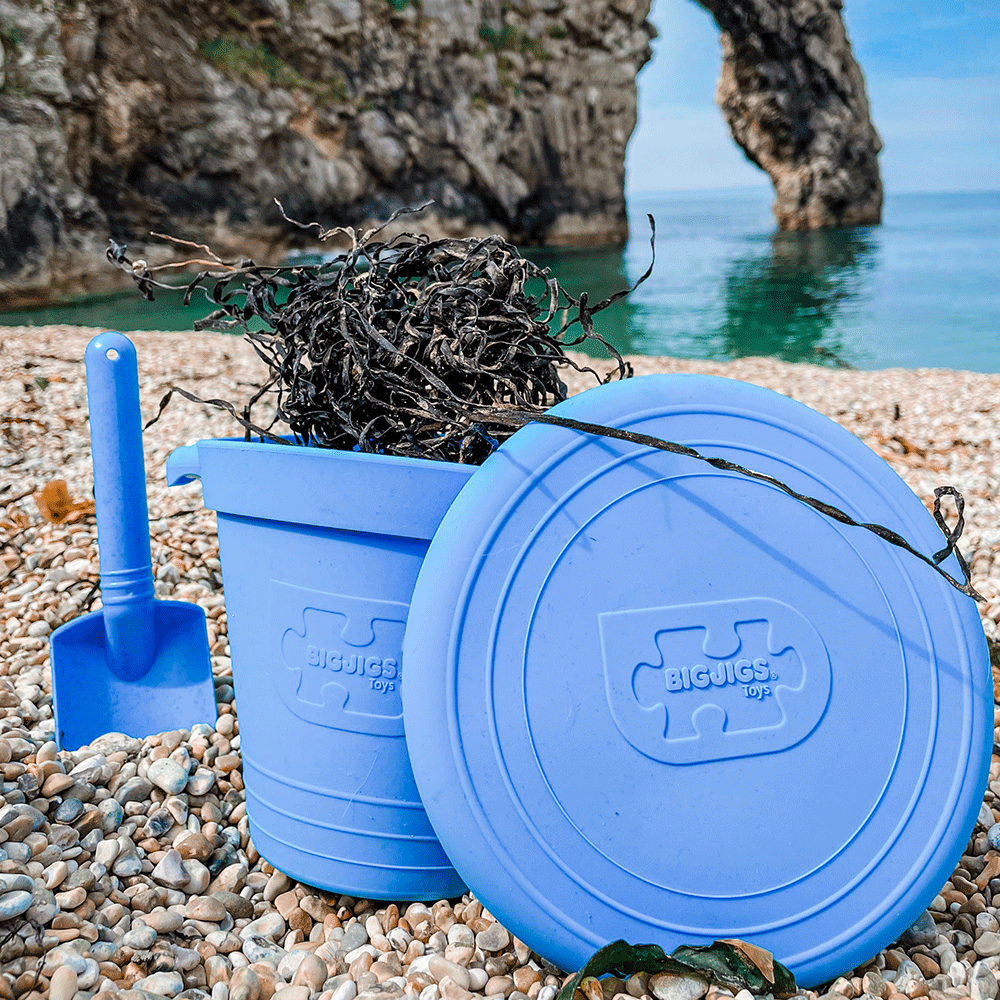 5 Piece Silicone Beach Toy Bundle | Blue