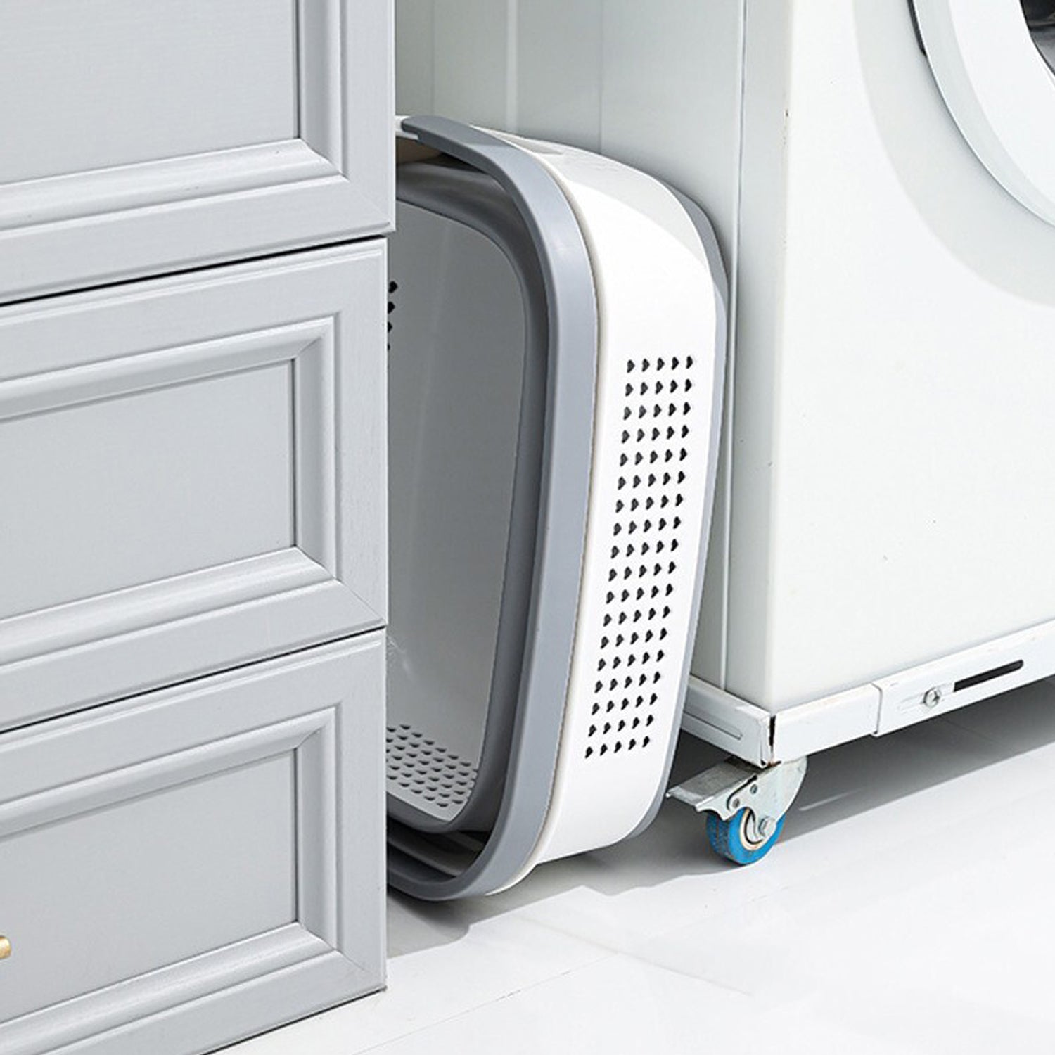 HYGRAD BUILT TO SURVIVE Collapsible Laundry Basket 43l Heavy Duty Laundry Hamper Telescopic Basket