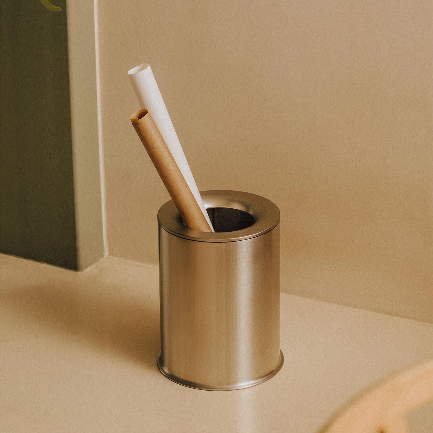 Bathroom Bin Matt Stainless Steel Architect Sp (5l)