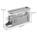 3-layer Expandable Scrolling Egg Holder Storage Rack | Gray