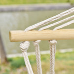 Hanging Hammock Chair Thick Rope Frame Safe Wide Seat