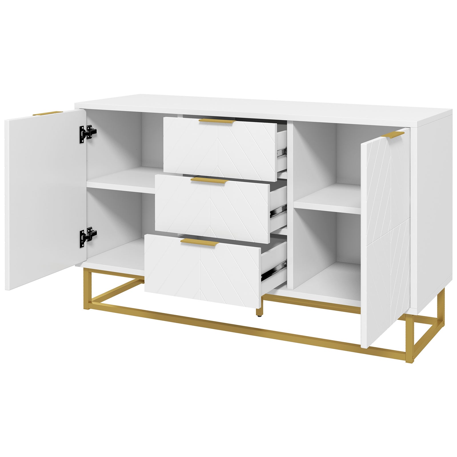Modern Storage Cabinet Freestanding Cupboard Dresser