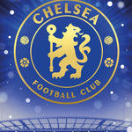 Chelsea FC Personalise Christmas Card With Sticker Sheet Official Product