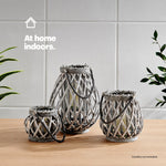Willow Lanterns Set Of 3 - Grey