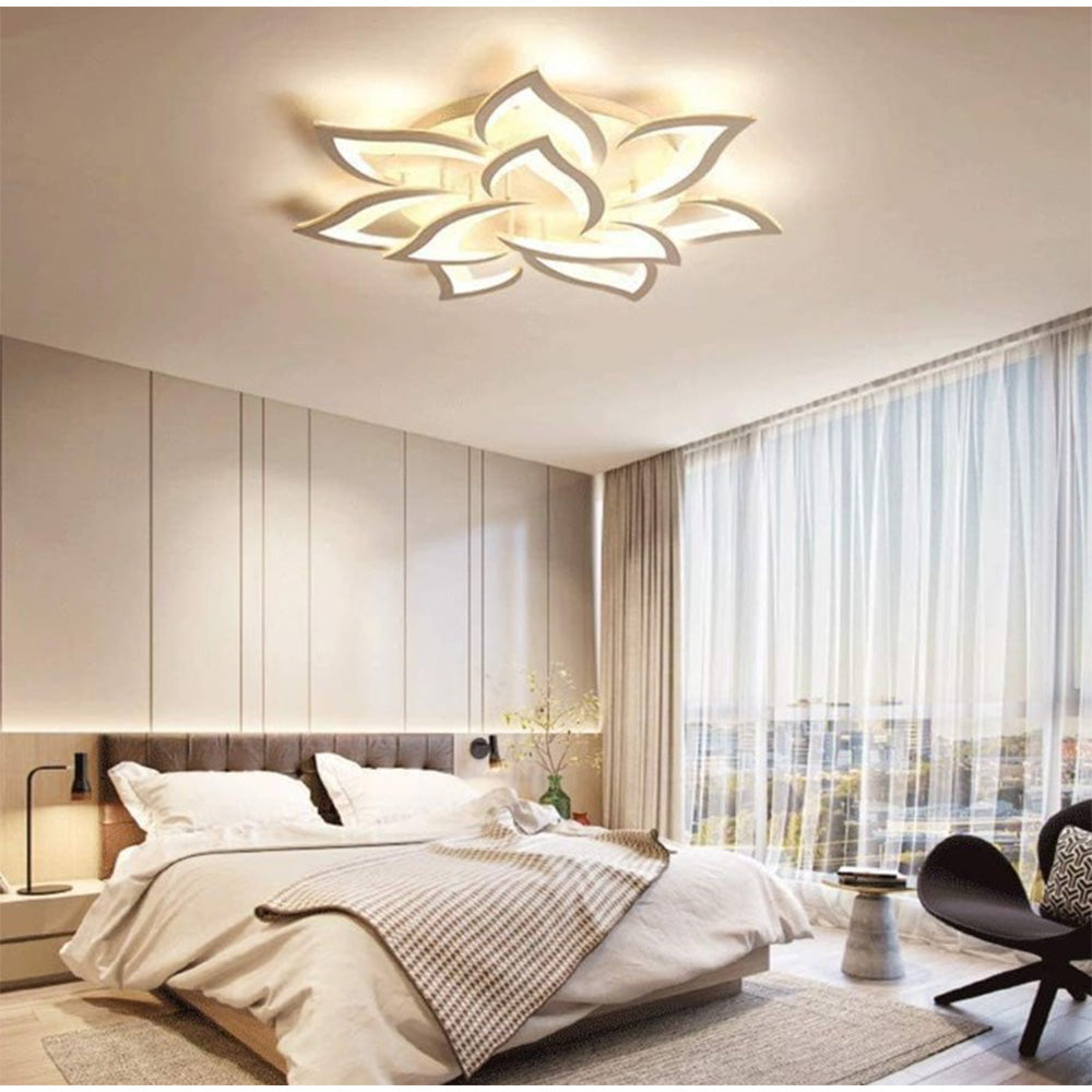 Dimmable Led Ceiling Light With Remote Control | One Size | White