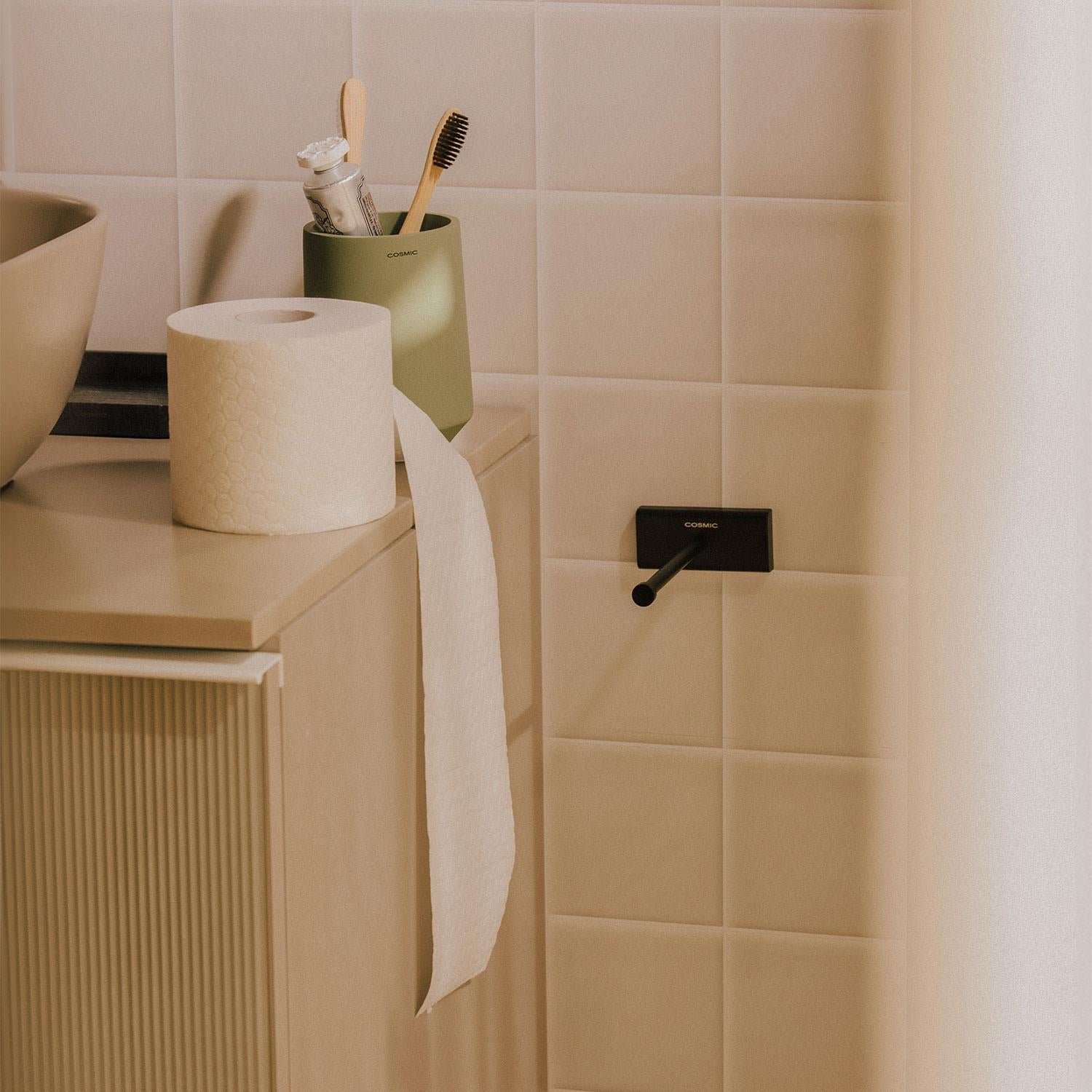 Toilet Roll Holder Screw-in/self-adhesive Chrome Silver Next Collection