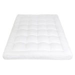 Lavio Mattress Topper 10cm Deep Soft Microfibre Washable With Strap