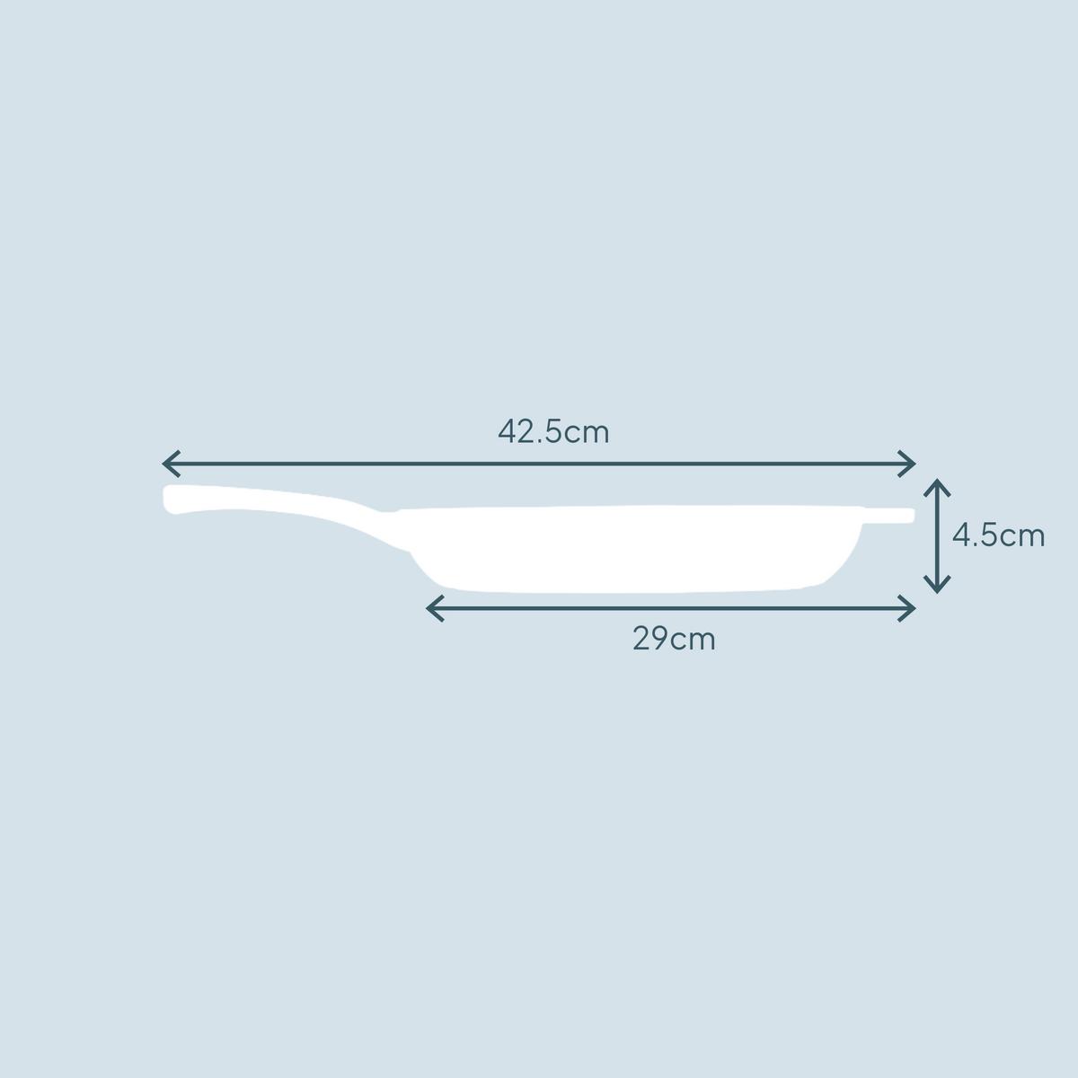 Cooks Professional Cast Iron Frying Pan - 26cm Diameter