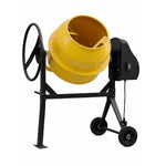 Electric Portable Cement Concrete Mixer With Wheels | 140l | Yellow