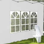 Gazebo Side Panels For 3x3(m) Or 3x4m Pop Up Gazebo, 2 Pack | White