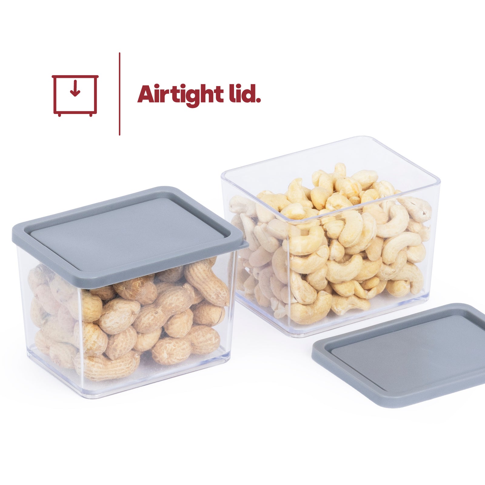 Airtight Pantry Small Containers - Set Of 2