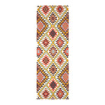 Oslo Orange, Brown And Yellow Multi Coloured 100% Cotton Diamond Pattern Rug | 200cm | Black & Brown