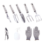 8-piece Garden Tool Set With Storage Bag – Aluminium Alloy Hand Tools For Planting, Weeding, Pruning, And Spraying