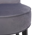 Modern Cozy Velvet Accent Slipper Bedroom Chair Small Single Dressing Table Vanity Makeup Chair