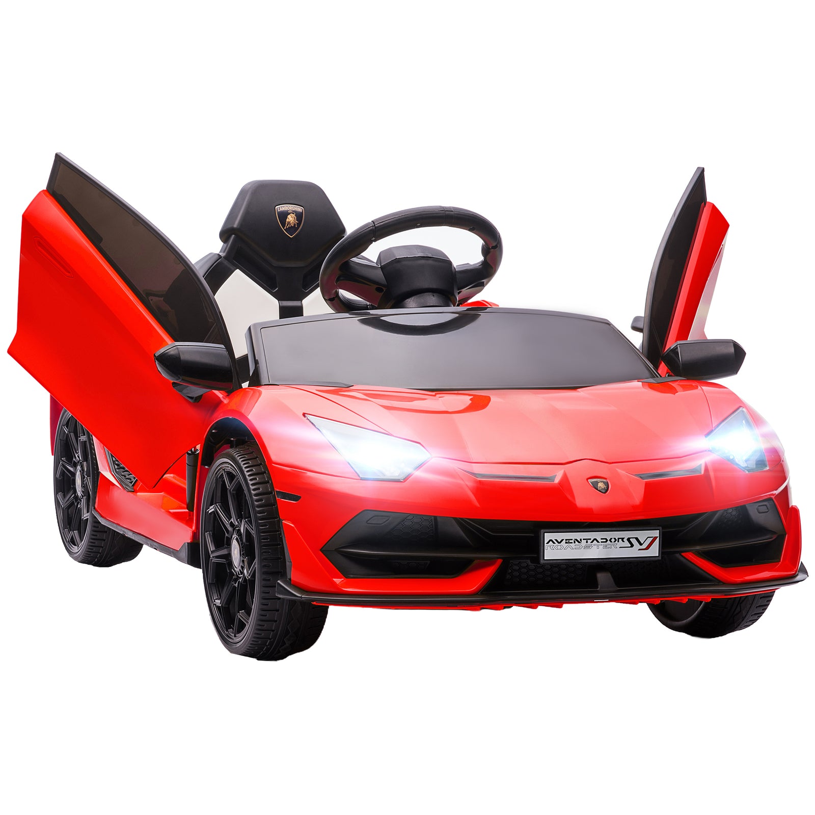 Lamborghini Aventador Licensed 12v Kids Electric Ride On Car | Red