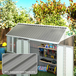 Pack Of 12 Metal Roofing Sheets For Greenhouse | Light Grey