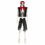 Yezi Halloween Skeleton Life Size Pirate Decor 166cm Pe Plastic White