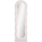 Irregular Mirror Full Length Free Standing Leaning or Wall | One Size | Pink