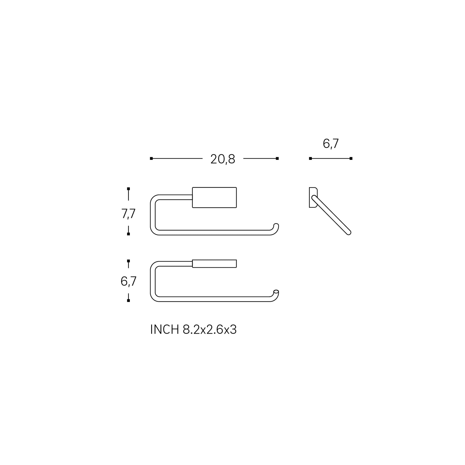 Towel Ring, Screw-in Or Self-adhesive, Matt Black, Next Collection