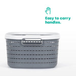 14l Ulana Woven Basket - Grey