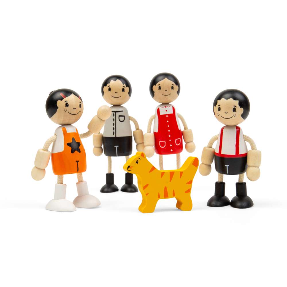 Tidlo East Asian Family Dolls