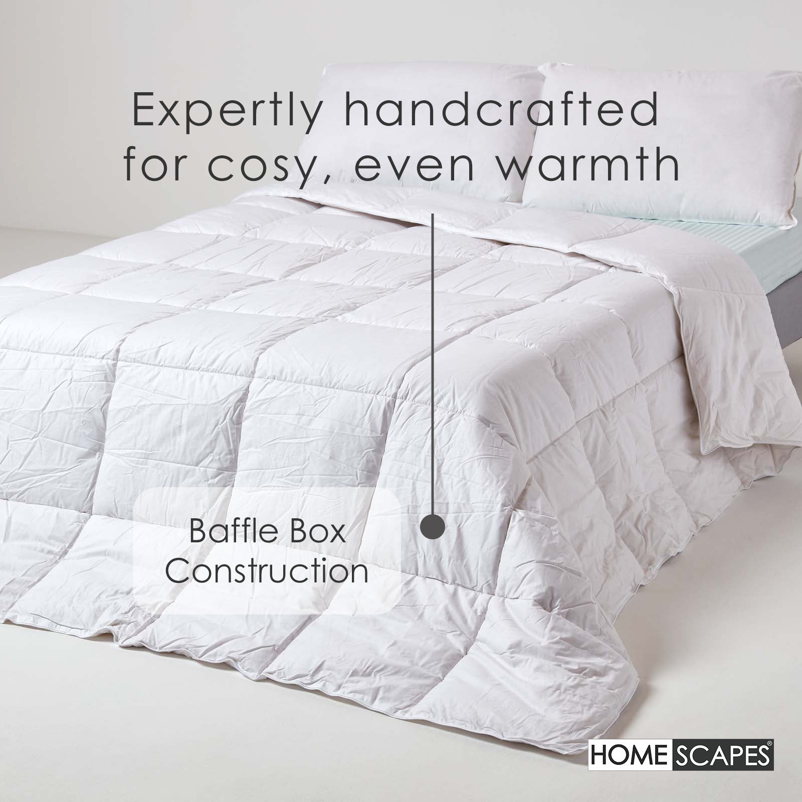 Indulgent Pure Mulberry Silk Blend 13.5 Tog Autumn/winter Duvet | King | White