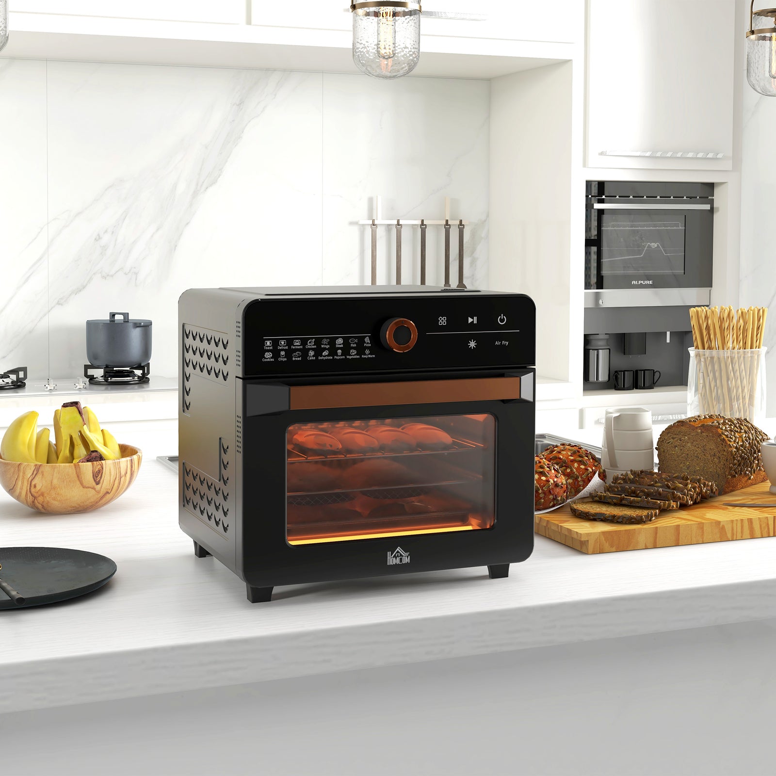Air Fryer Oven 20l Countertop Mini Oven With 16 Presets