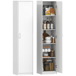 HOMCOM 5-tier Pantry Storage Cabinet With Adjustable Shelves For Dining Room