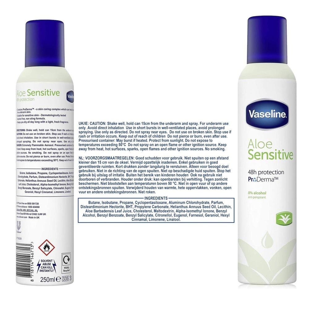 Proderma Antiperspirant Deodorant Aloe Fresh, 6x150ml
