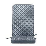 Outdoor High Back Seat Cushion Set Of 2 Deck Stripe