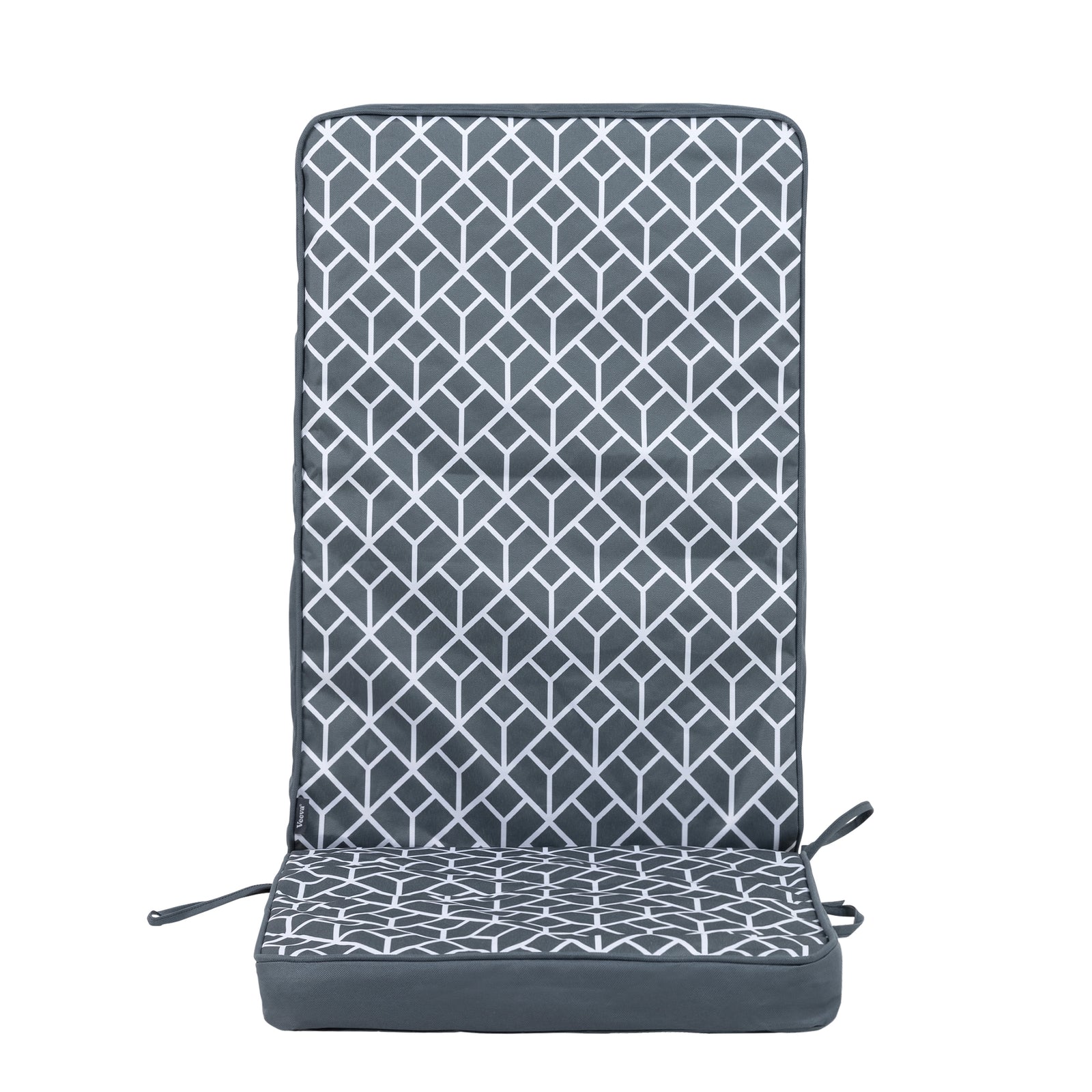 Outdoor High Back Seat Cushion Set Of 2 Deck Stripe