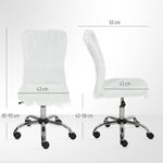 Vanity Chair, Swivel Computer | White