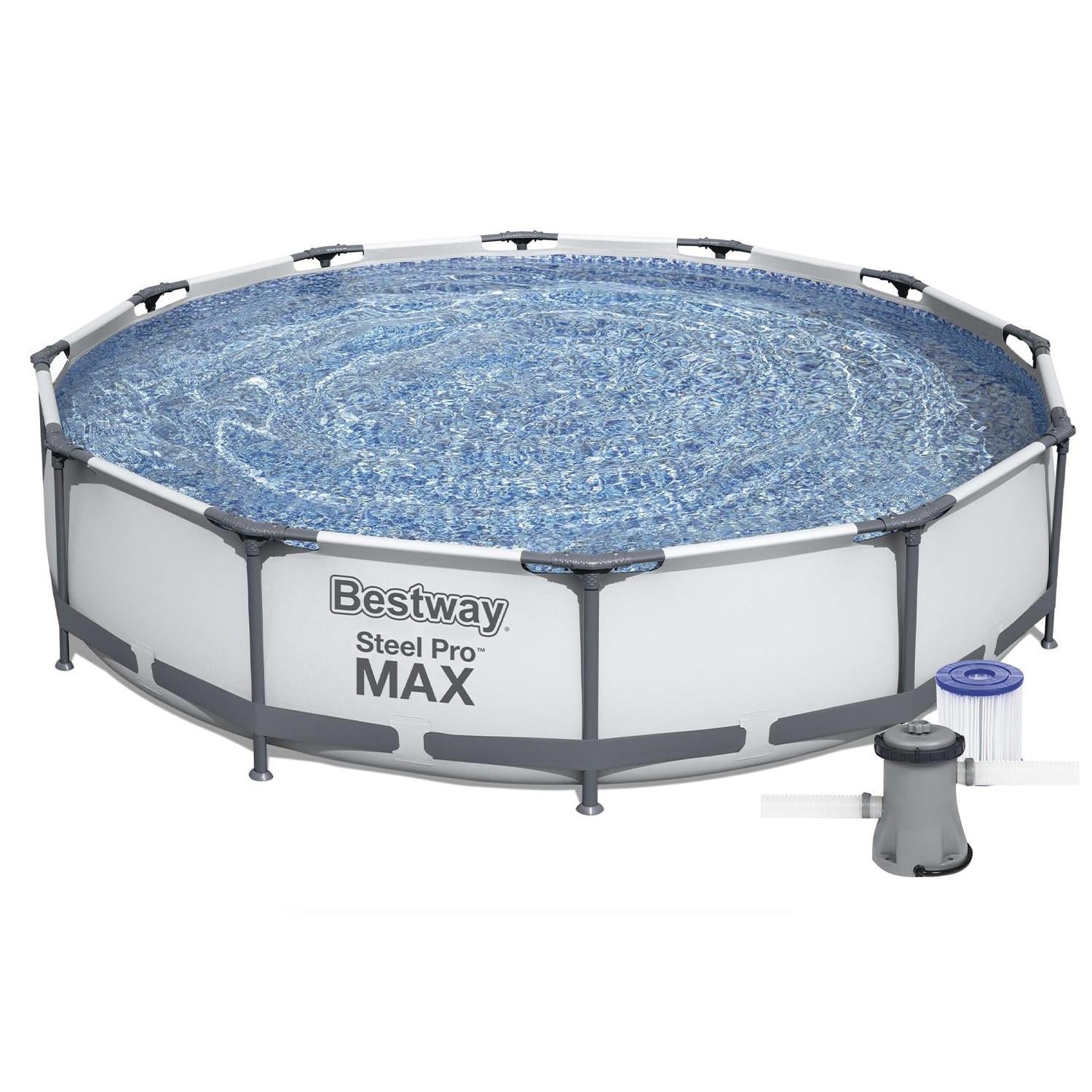 Steel Pro Max 12' X 30"/3.66m X 76cm Swimming Pool Set